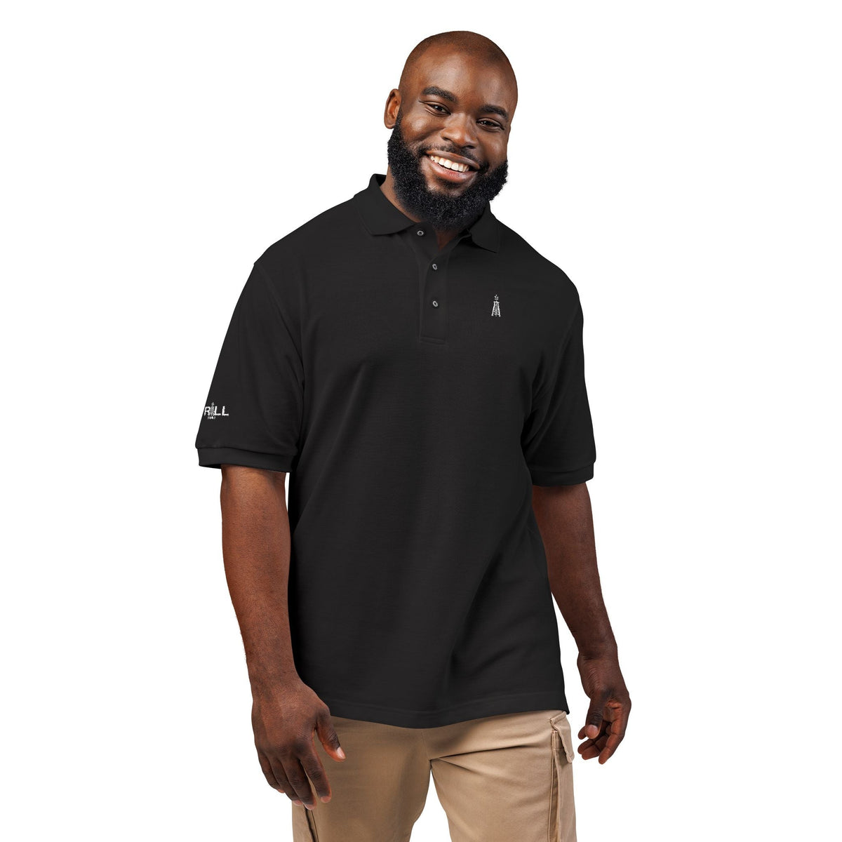 Embroidered Gusher Logo — Executive Polo