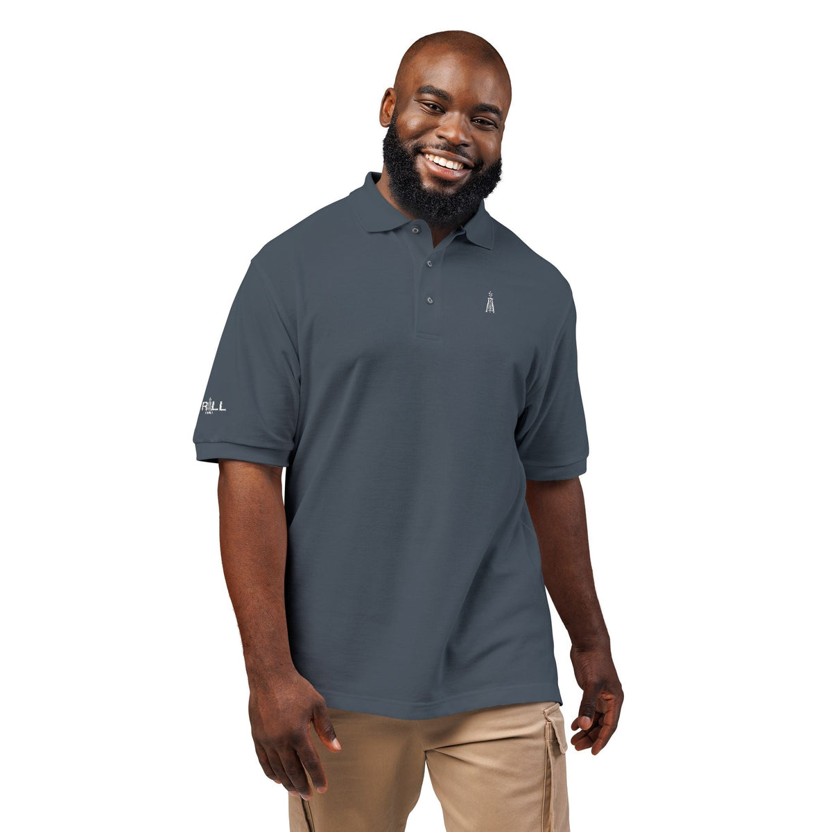 Embroidered Gusher Logo — Executive Polo