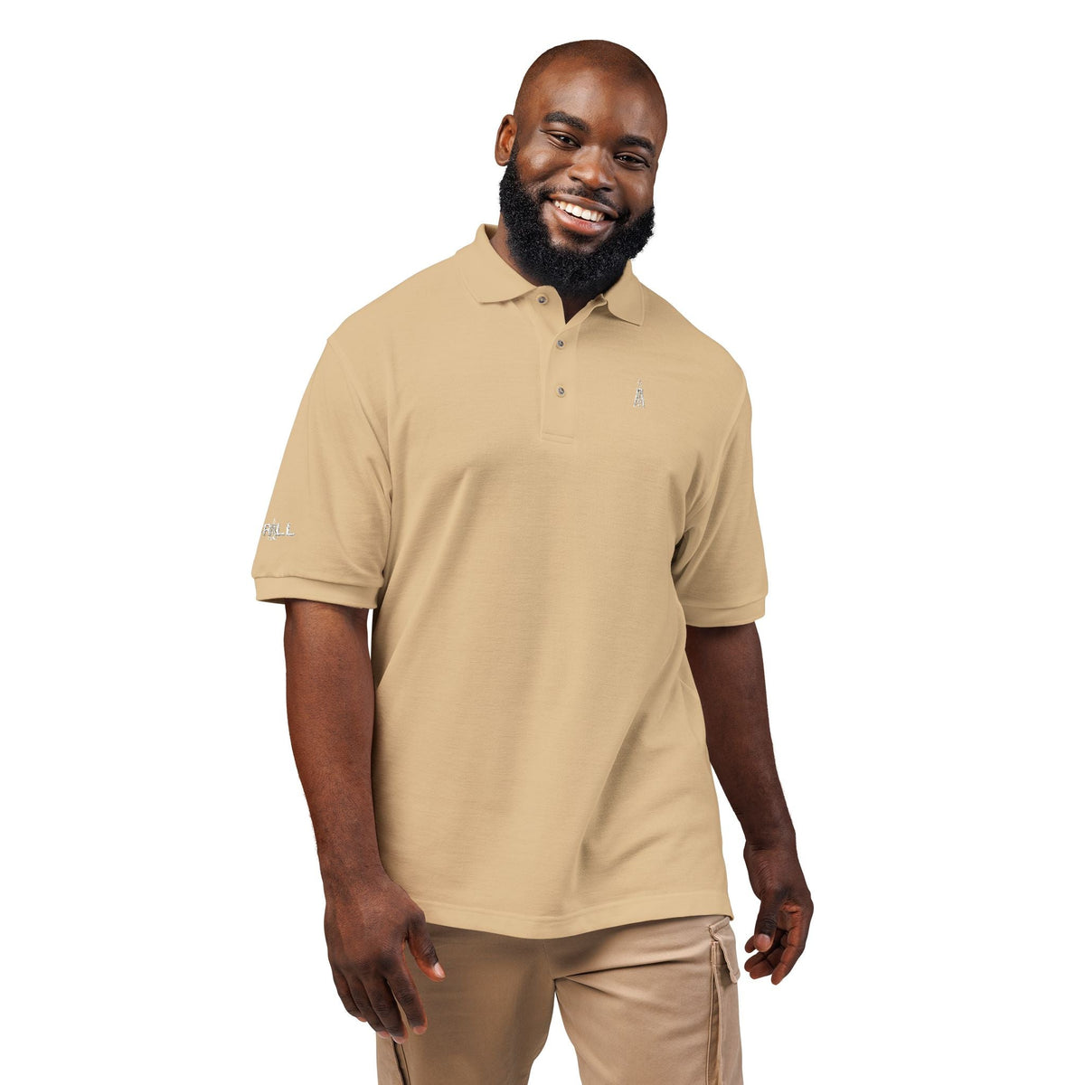 Embroidered Gusher Logo — Executive Polo